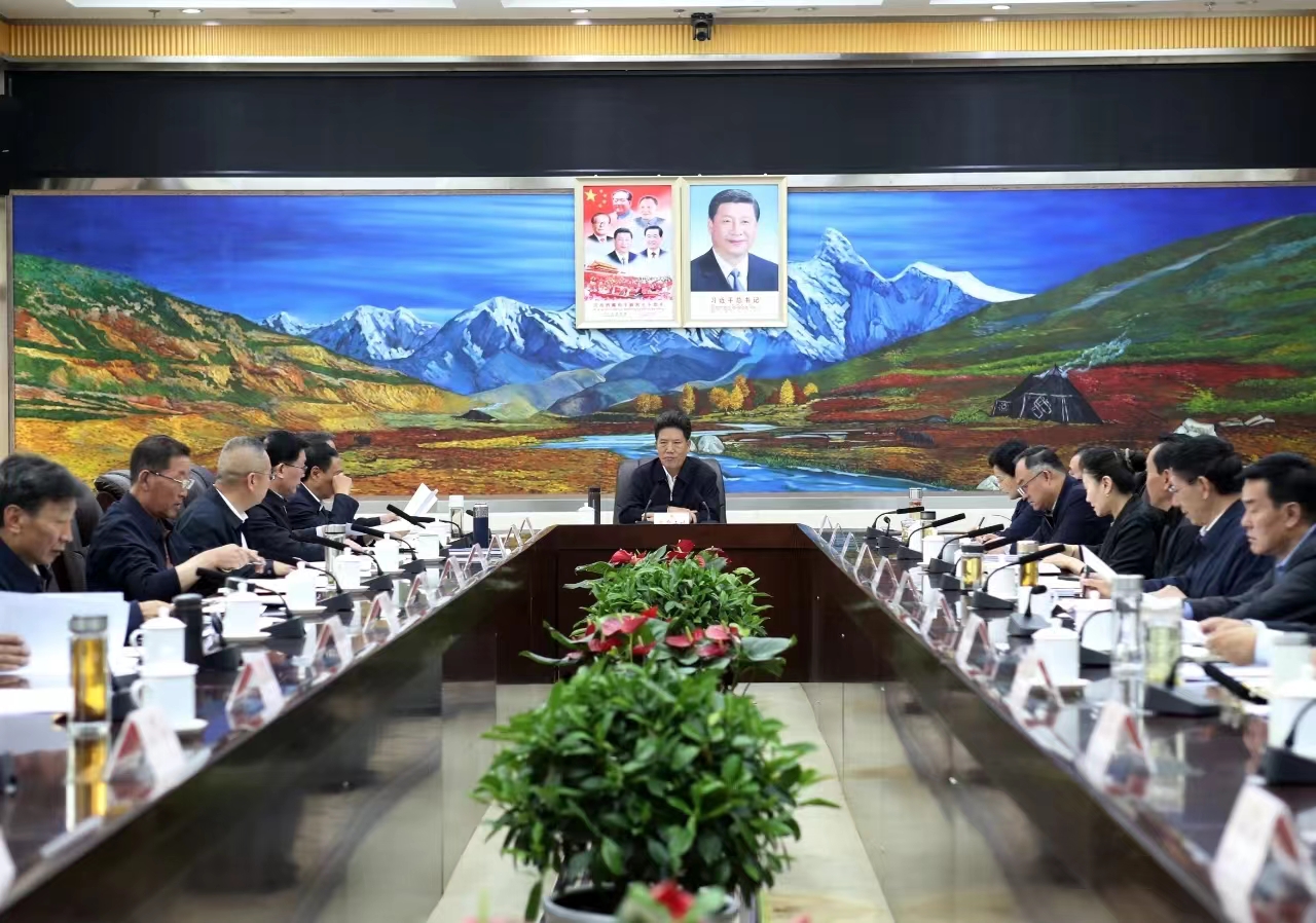 洛桑江村在自治區十二屆人大常委會黨組（擴大）會議上強調